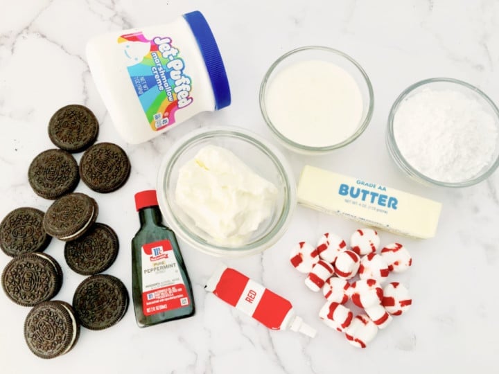 ingredients for peppermint pie