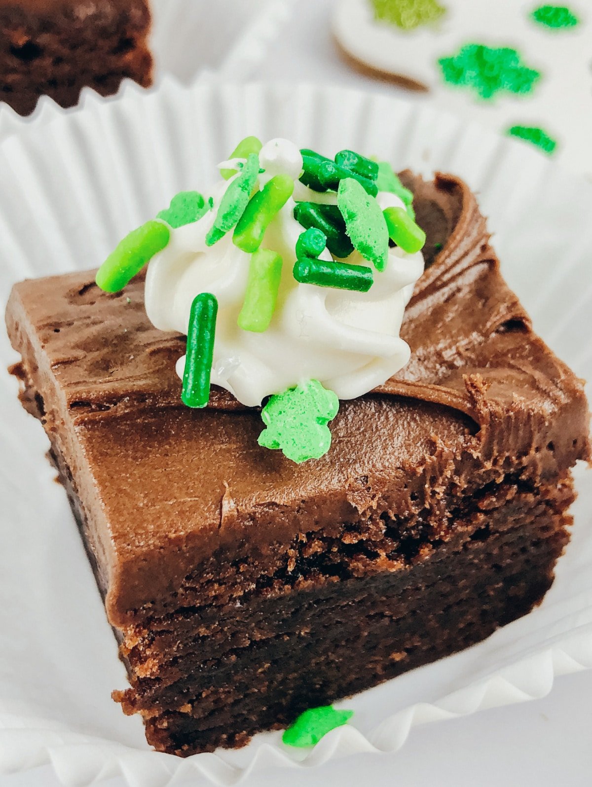 Irish Cream Brownie Slice
