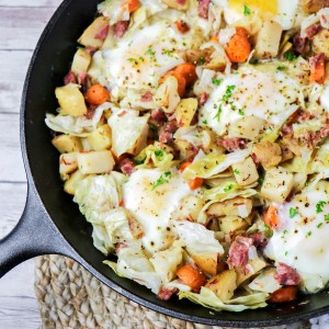 Leftover Corned Beef and Cabbage Breakfast Hash Recipe