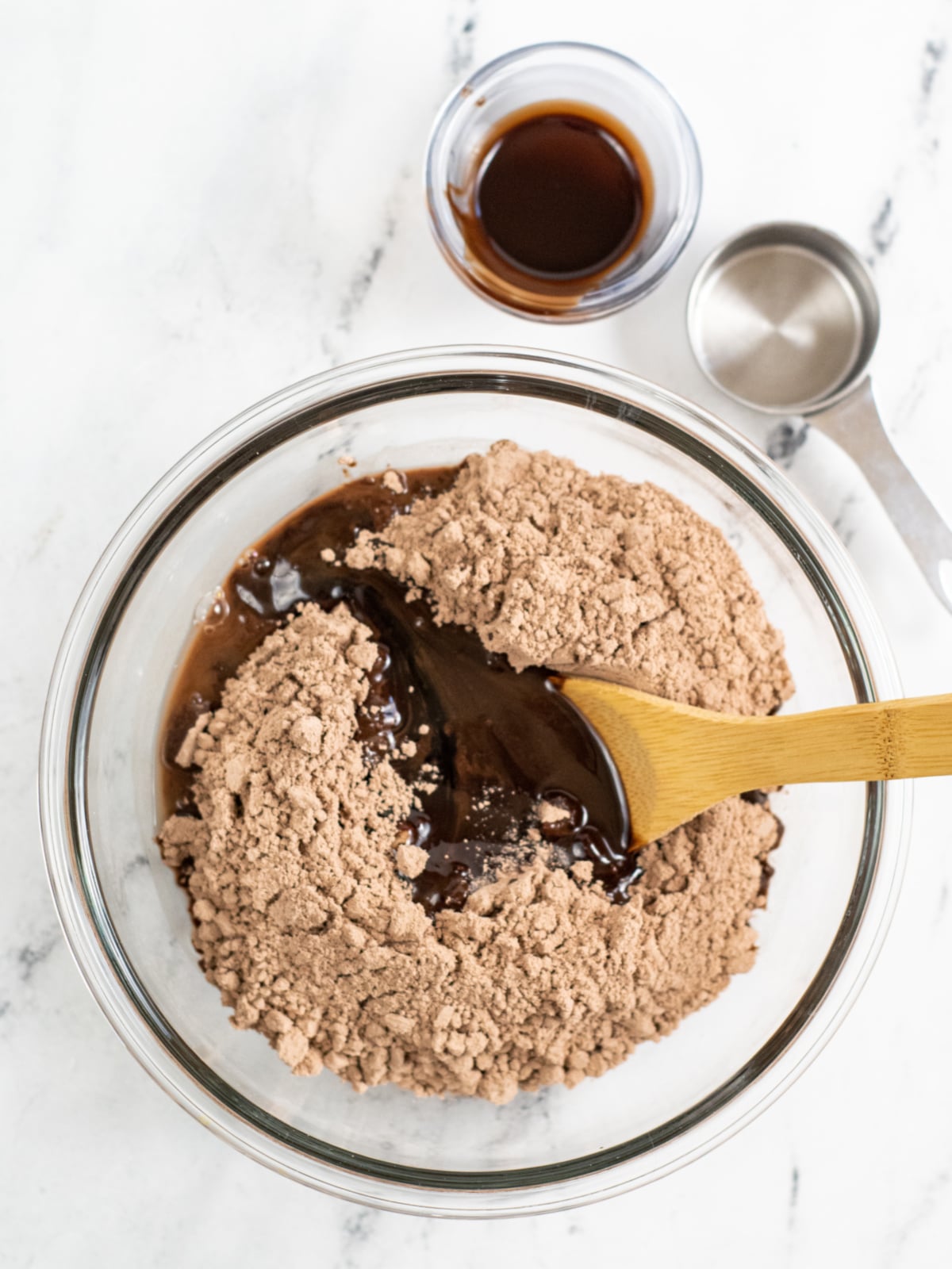 Mix together brownie ingredients