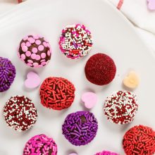 No Bake Brownie Bites for Valentines Day