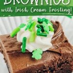 brownies with irish cream frosting