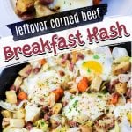 corned beef breakfast hash with egg