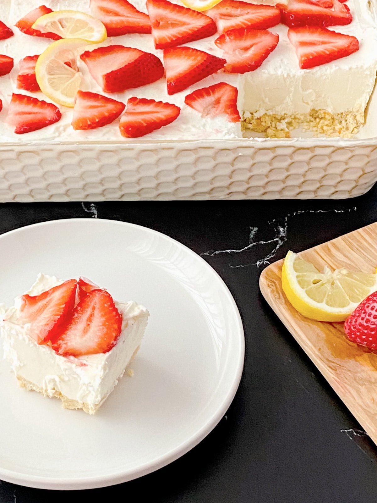 strawberry lemon cheesecake