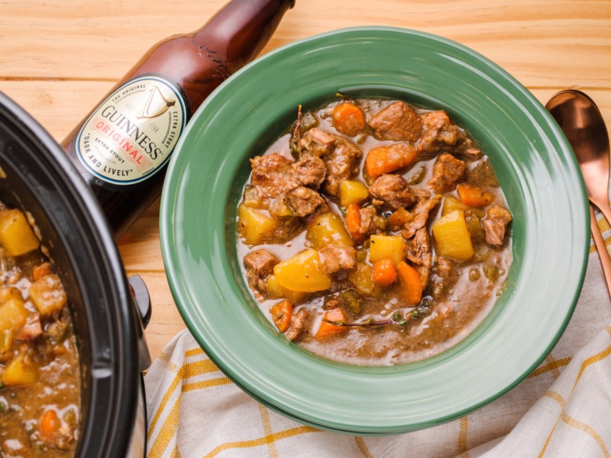 Slow cooker Guinness beef stew