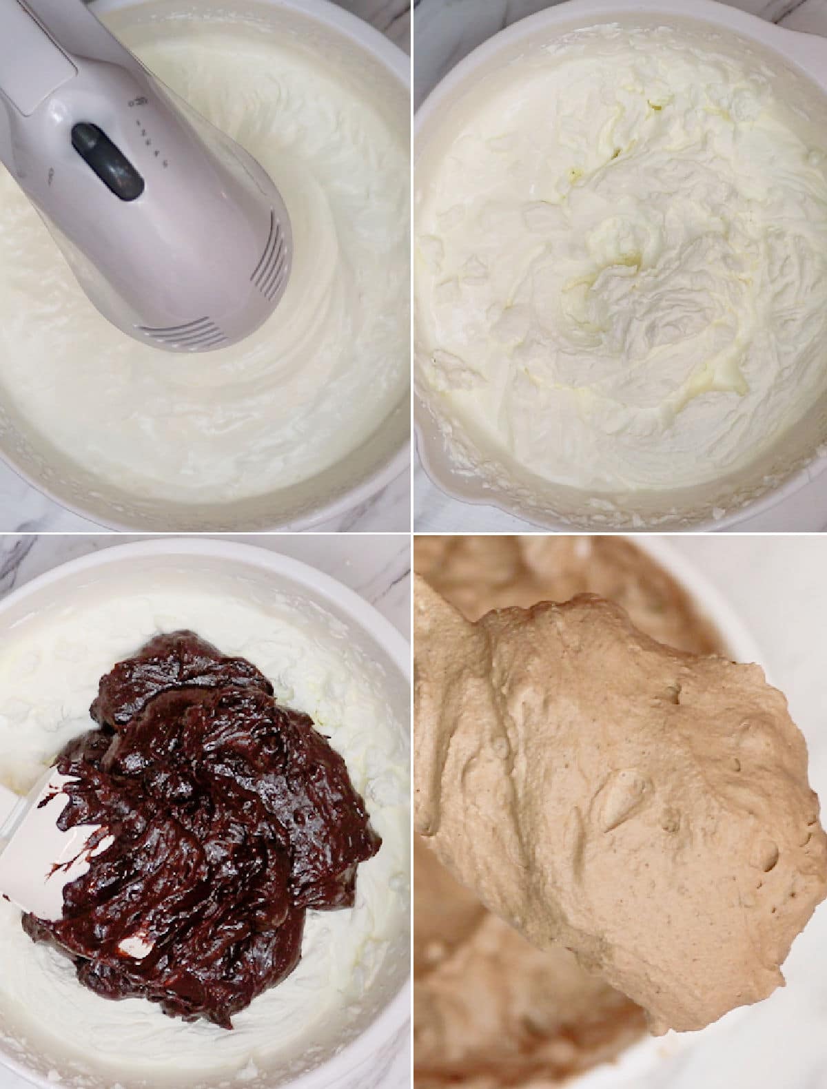 Whipped cream and Chocolate Process
