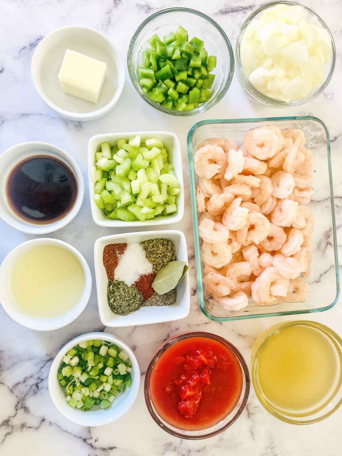 ingredients for shrimp creole