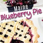 maine blueberry pie recipe pinterest image