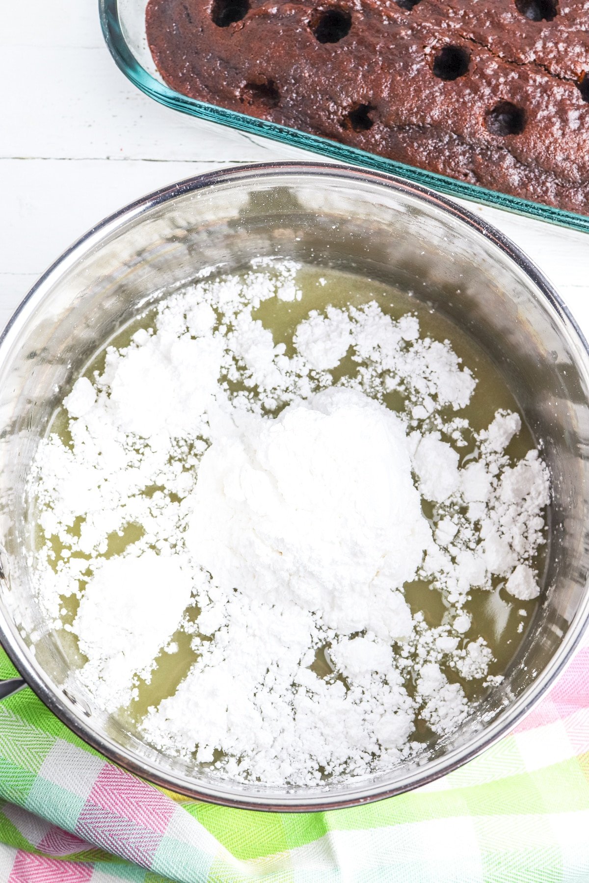 stir in powdered sugar