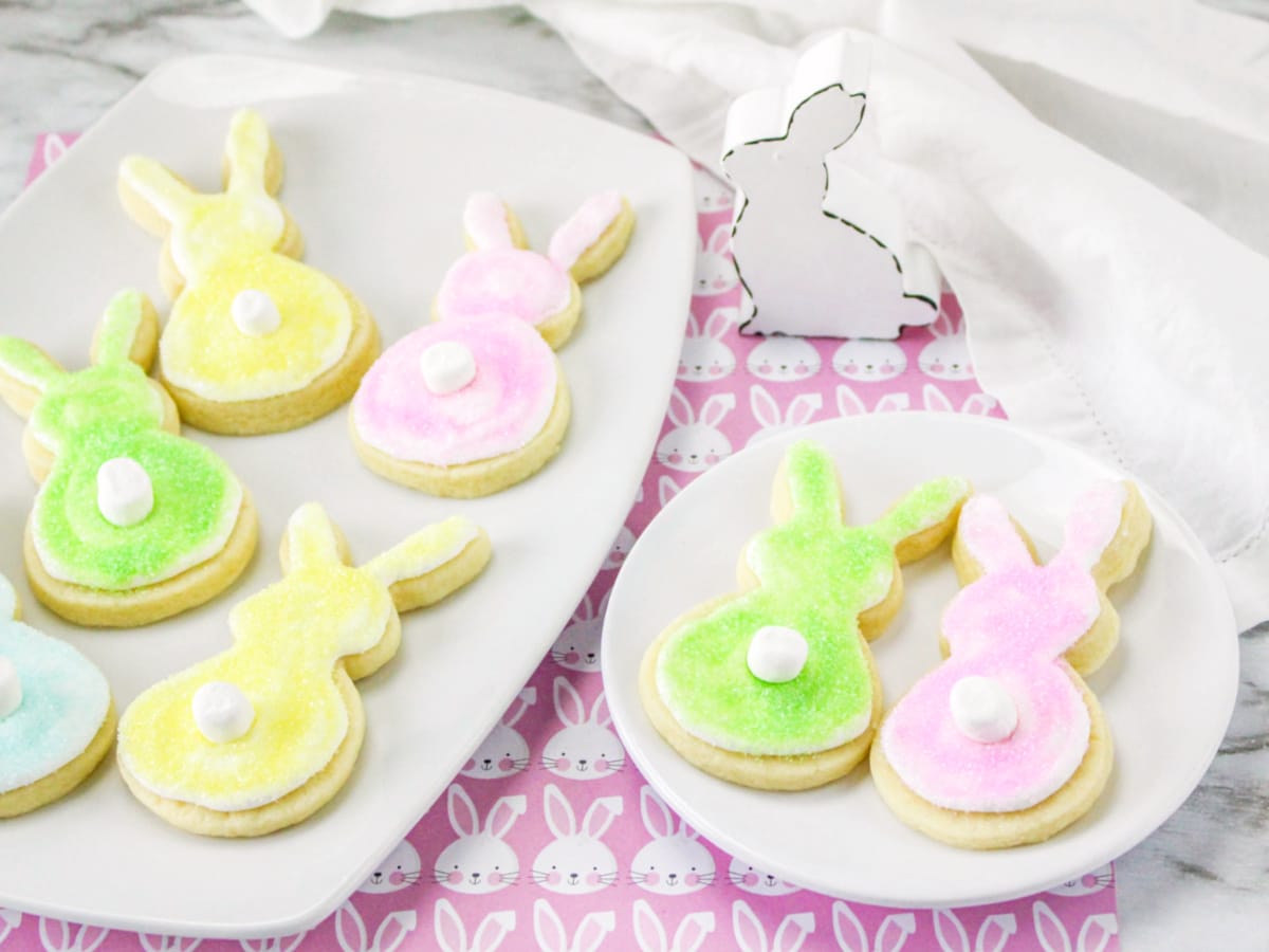 Bunny Tail Lemon Sugar Cookies - Just is a Four Letter Word