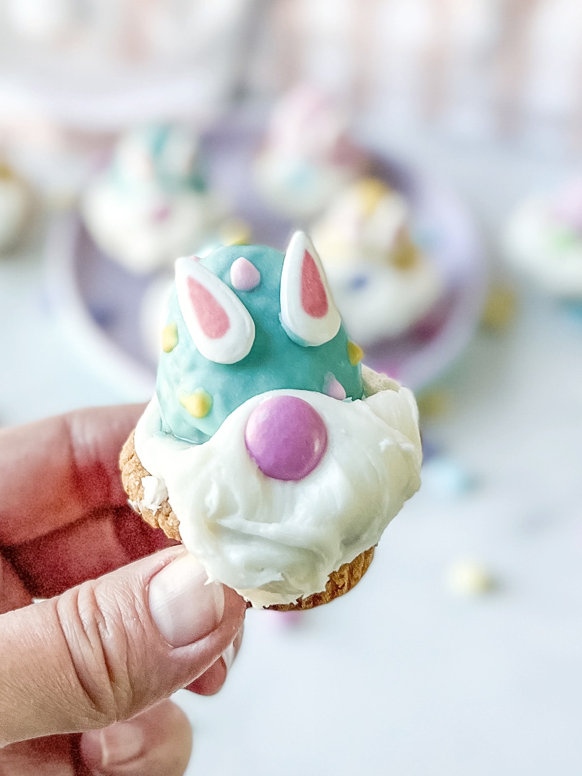 Easter Gnome Cookie Cup bite size