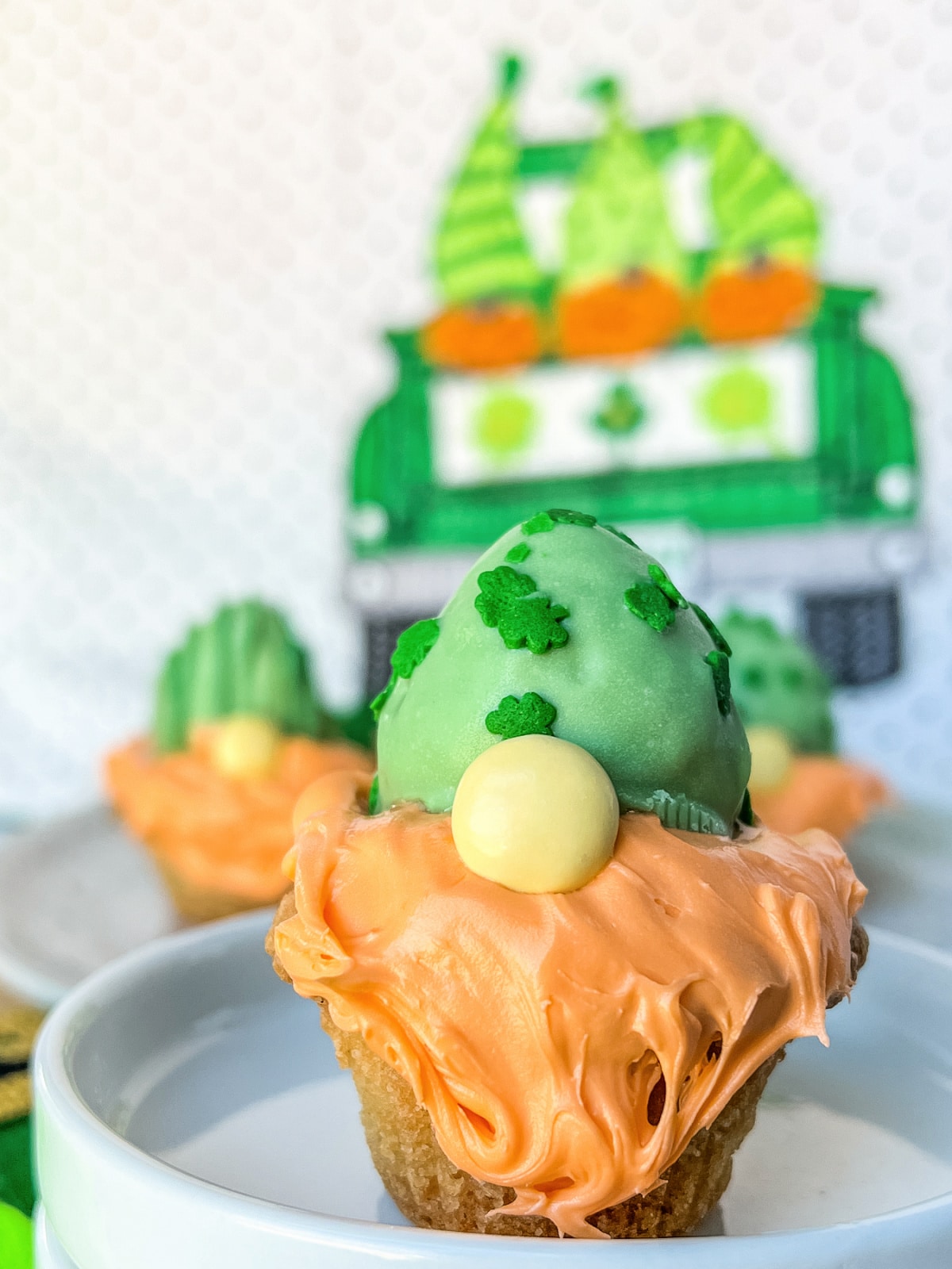 add a nose to finish leprechaun gnome cookie cup