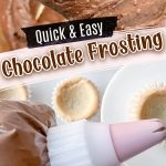 chocolate frosting recipe pin image
