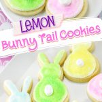 lemon bunny tail cookies
