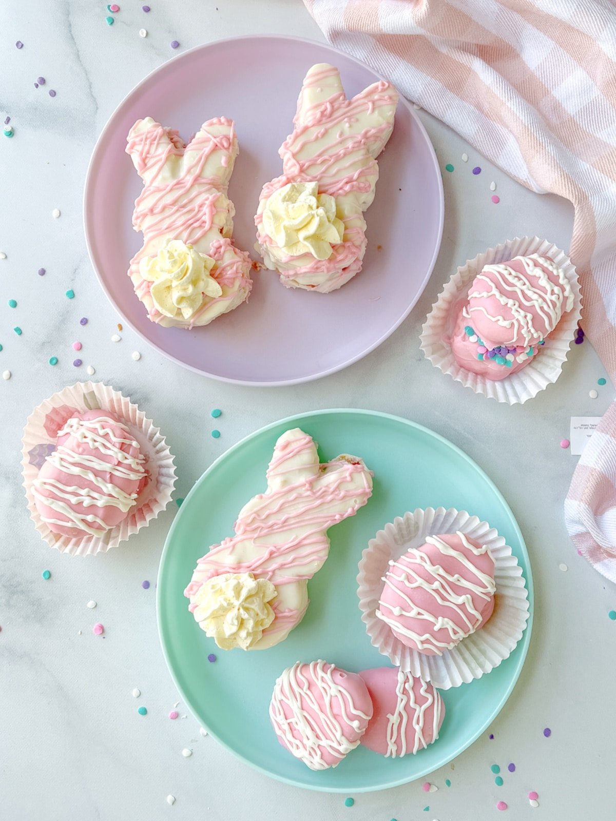 Bunny and Easter Egg Cakes
