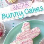Easter bunny cakes pin
