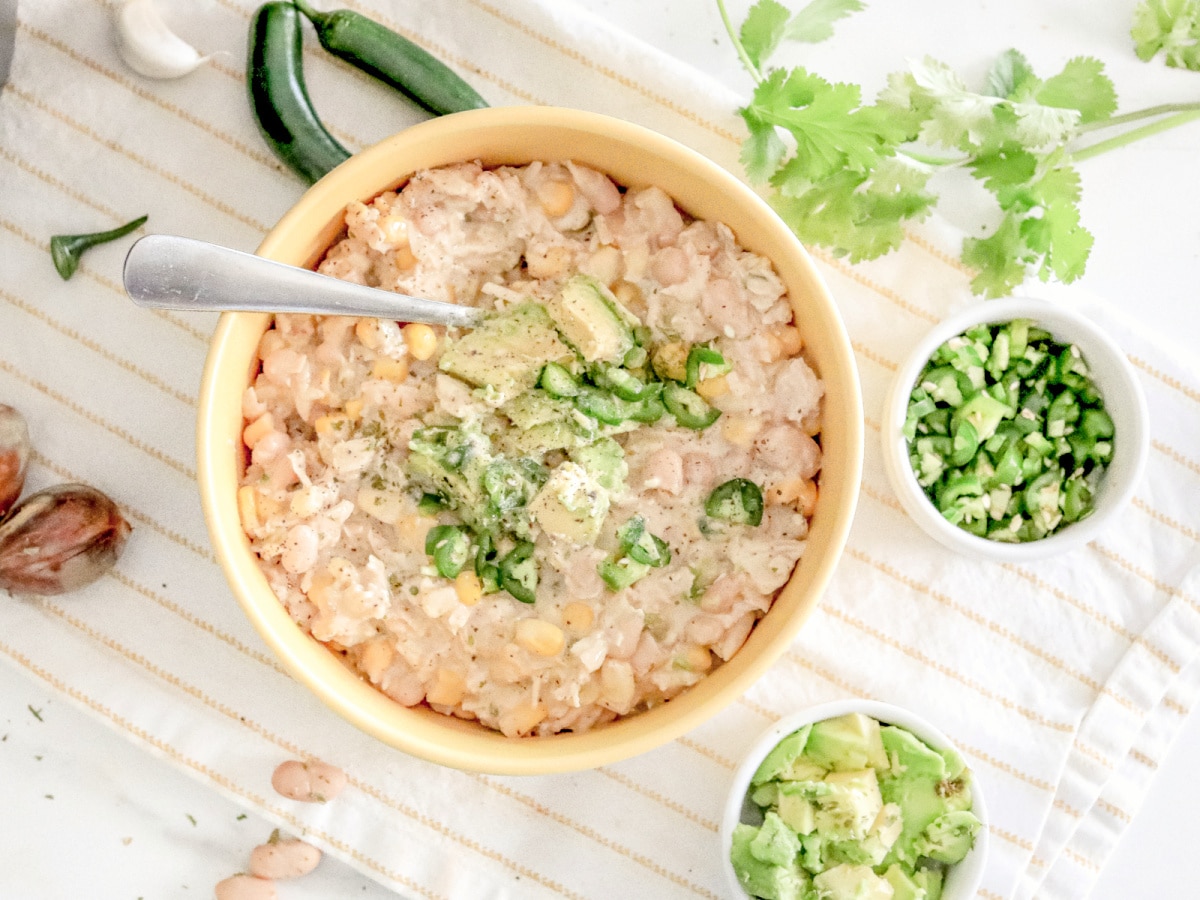 White Chicken Chili Instant Pot Meal