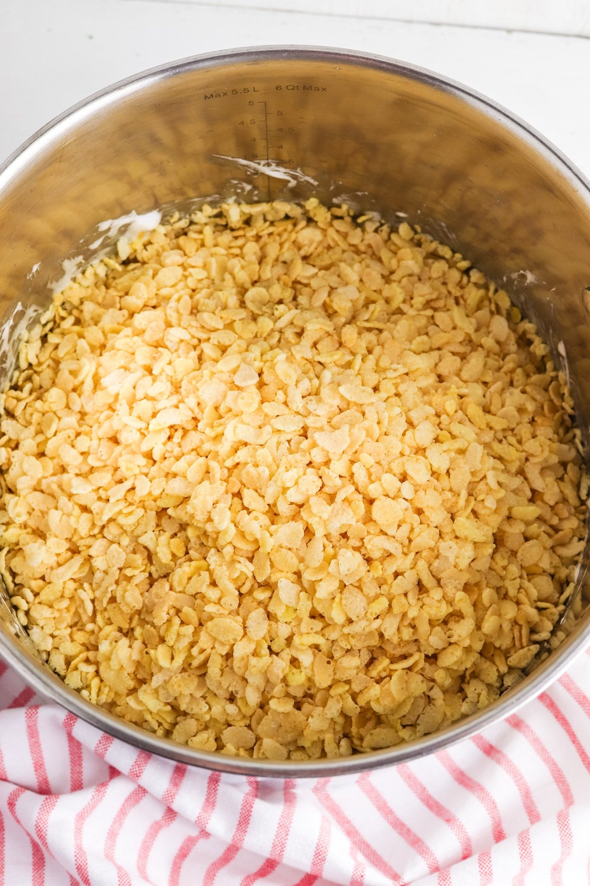 Add crispy rice cereal