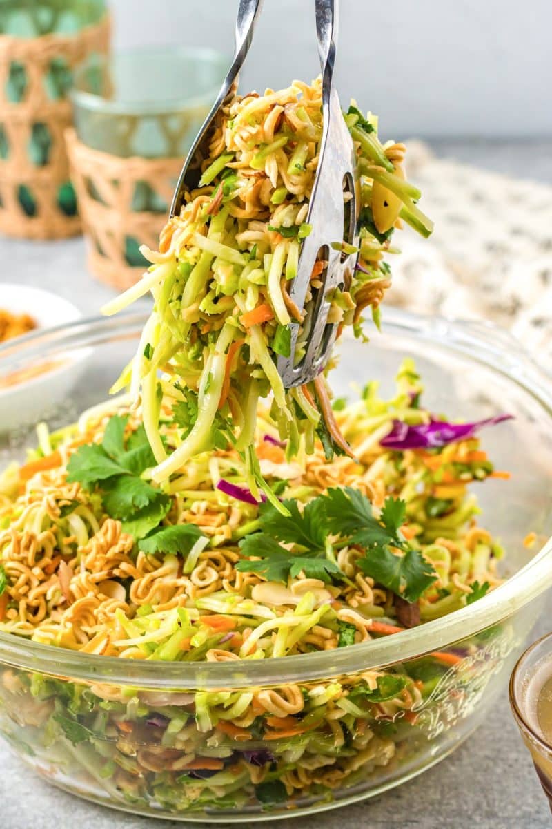 Broccoli Slaw and Homemade Dressing Recipe - Just is a Four Letter Word