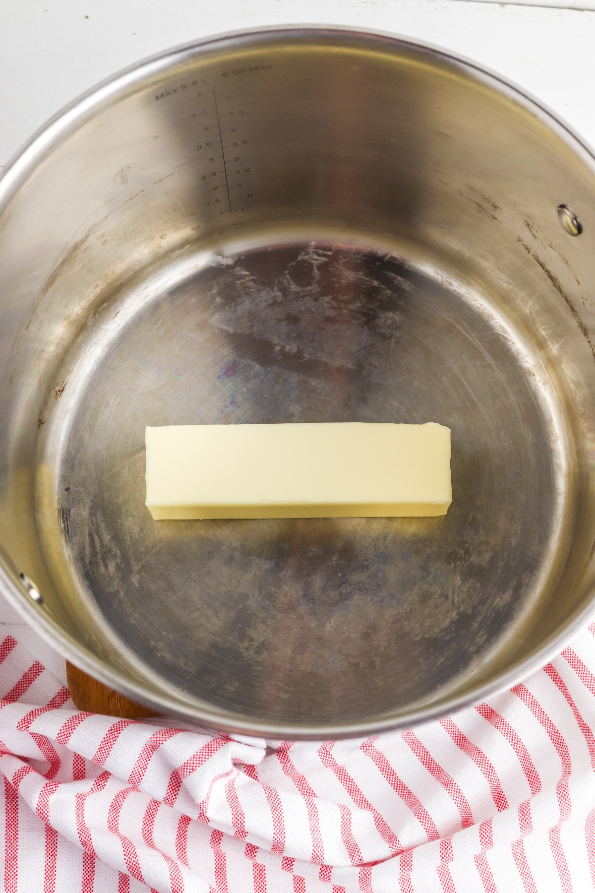 Melt butter in large pot