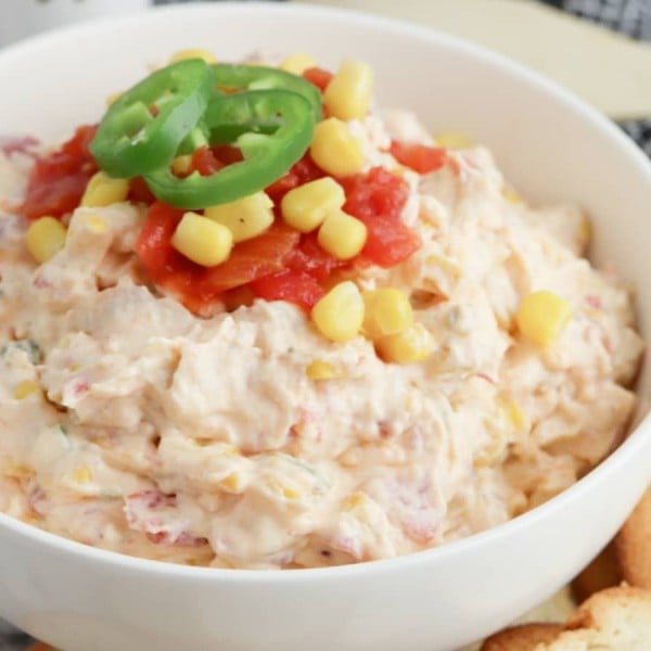 Spicy Southwest Corn Dip with Cream Cheese