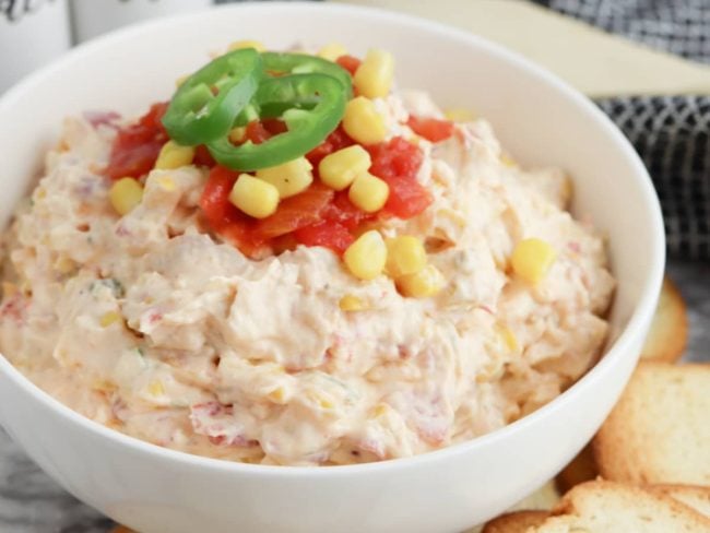 Spicy Southwest Corn Dip with Cream Cheese