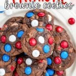 patriotic brownie cookies