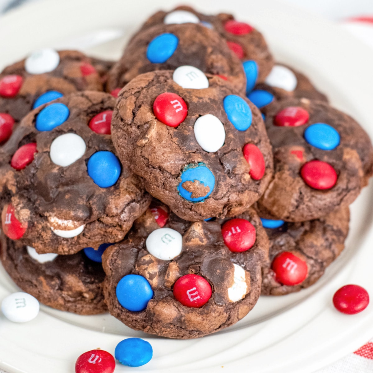 M&M Fudge Brownies (6ct) - Julie's American Cookies