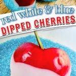 red white and blue dipped cherries