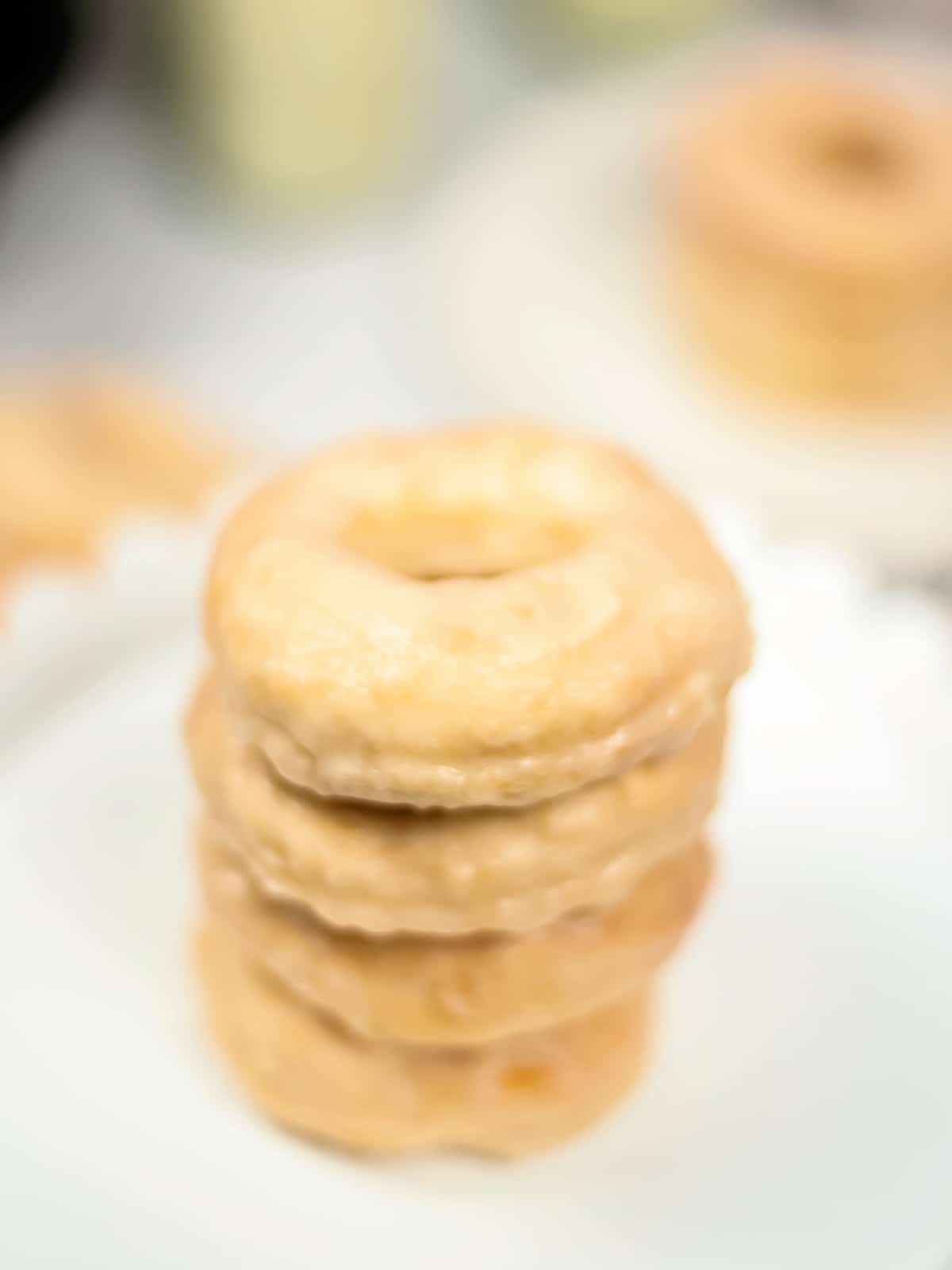 Air Fryer glazed donuts from biscuit dough