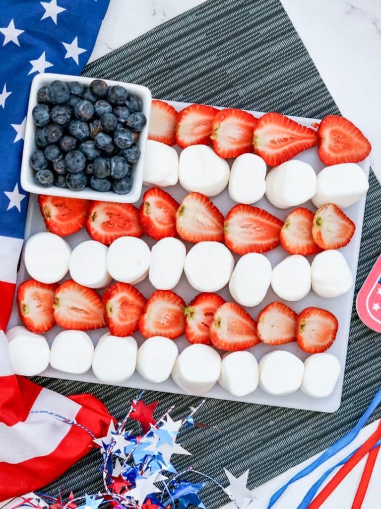 American Flag Snack Board - Just is a Four Letter Word