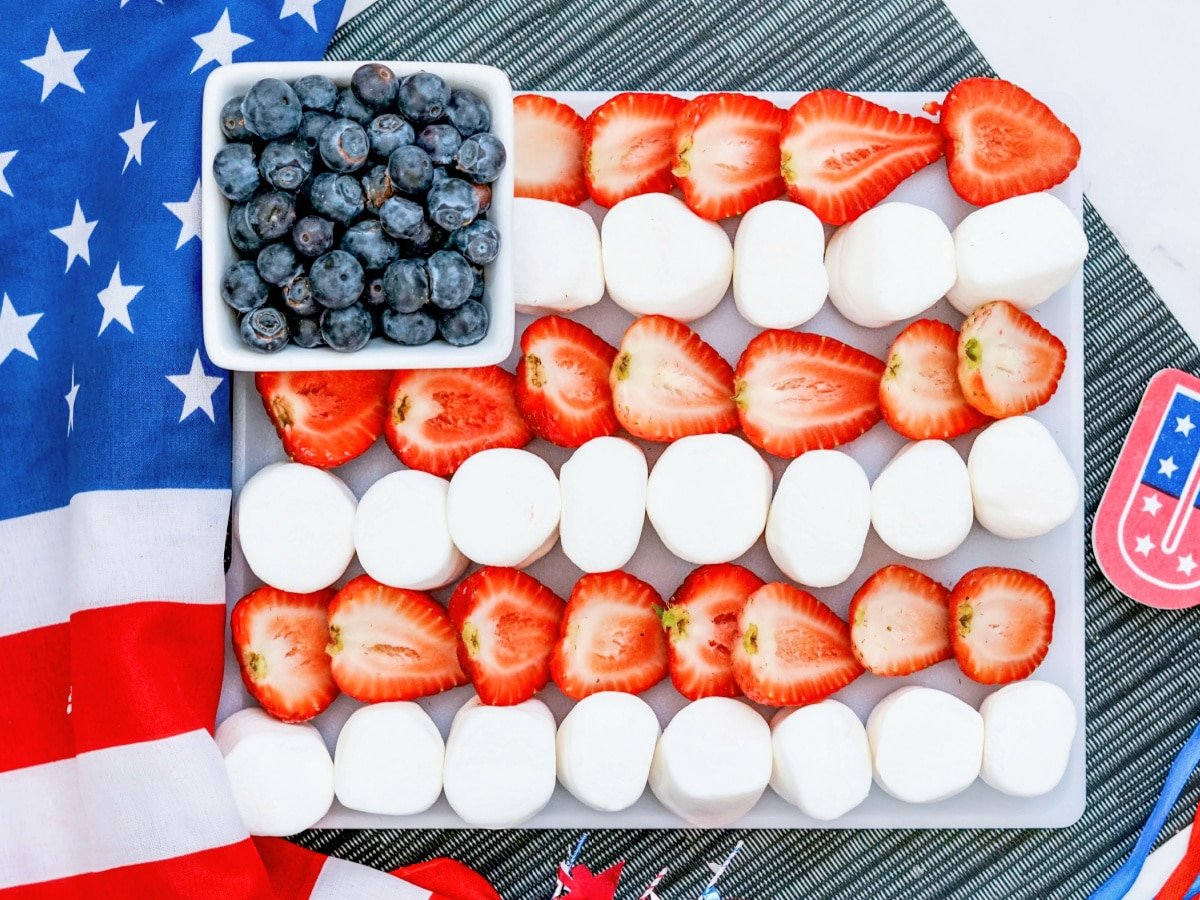 American Flag Snack Board