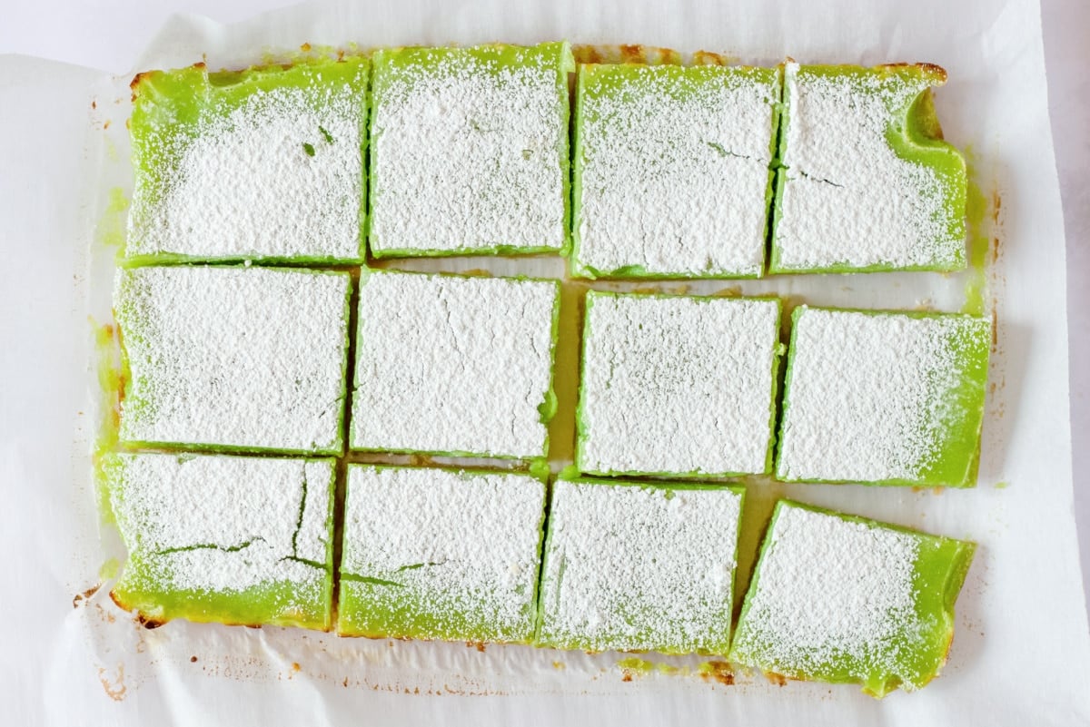 how to cut lime bars into squares