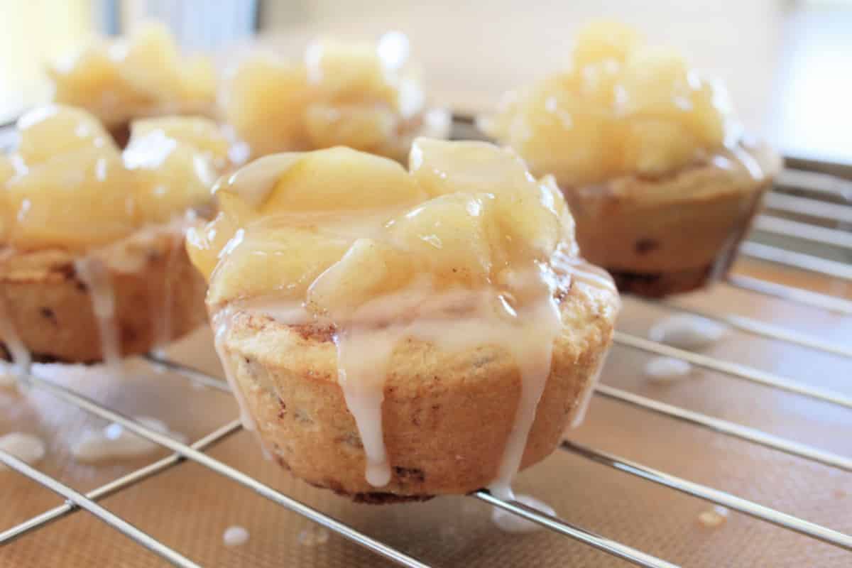 Drizzle with cinnamon roll icing