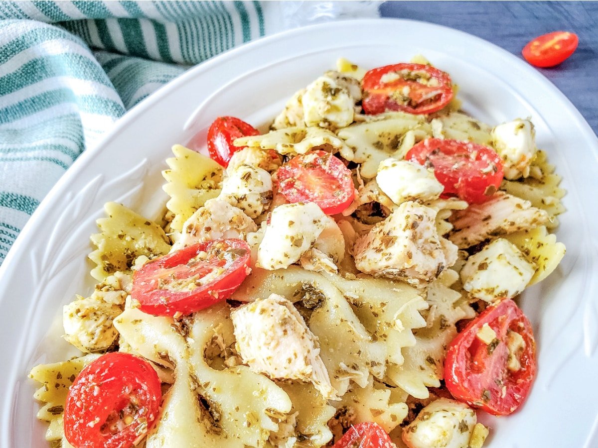 creamy Pesto pasta salad