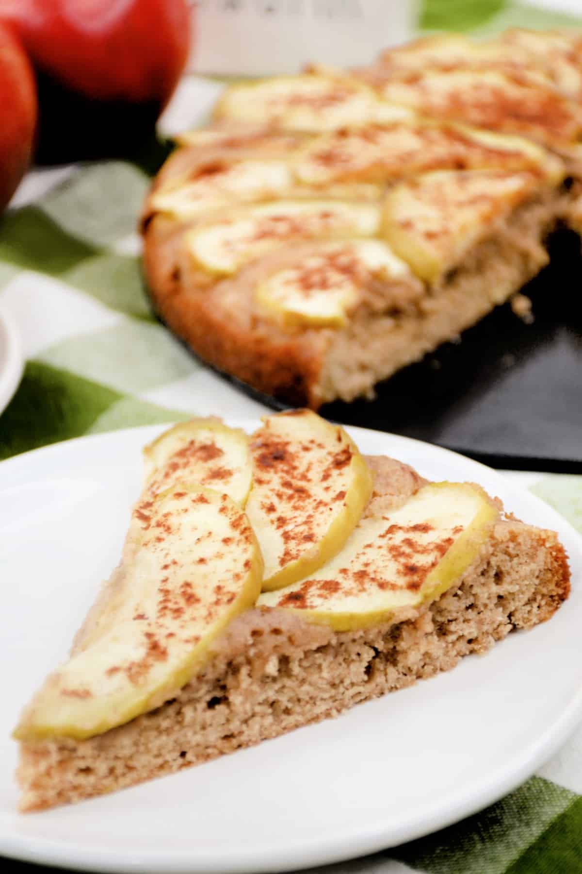 French Apple Cake with cinnamon