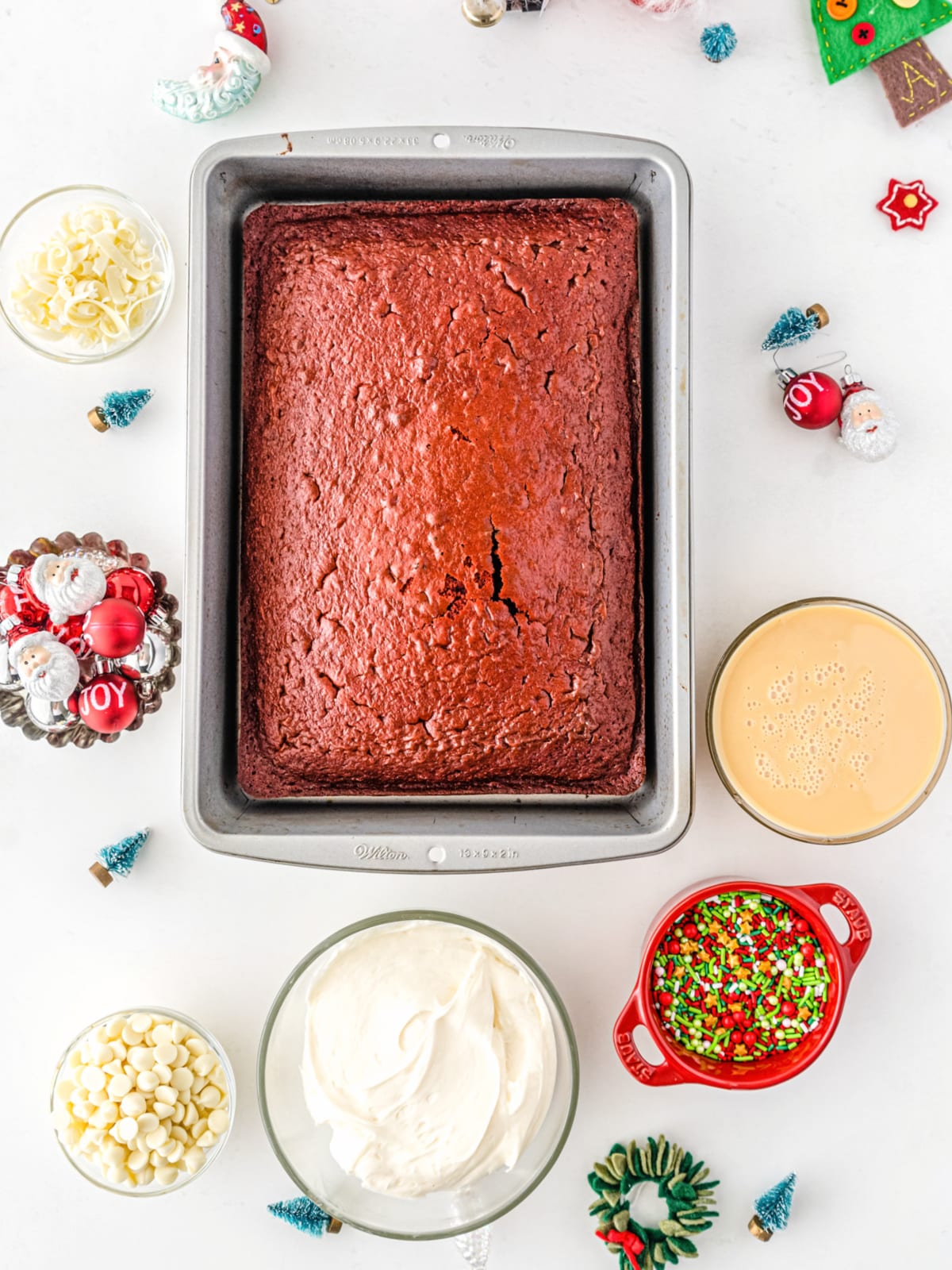 Red Velvet Poke Cake ingredients