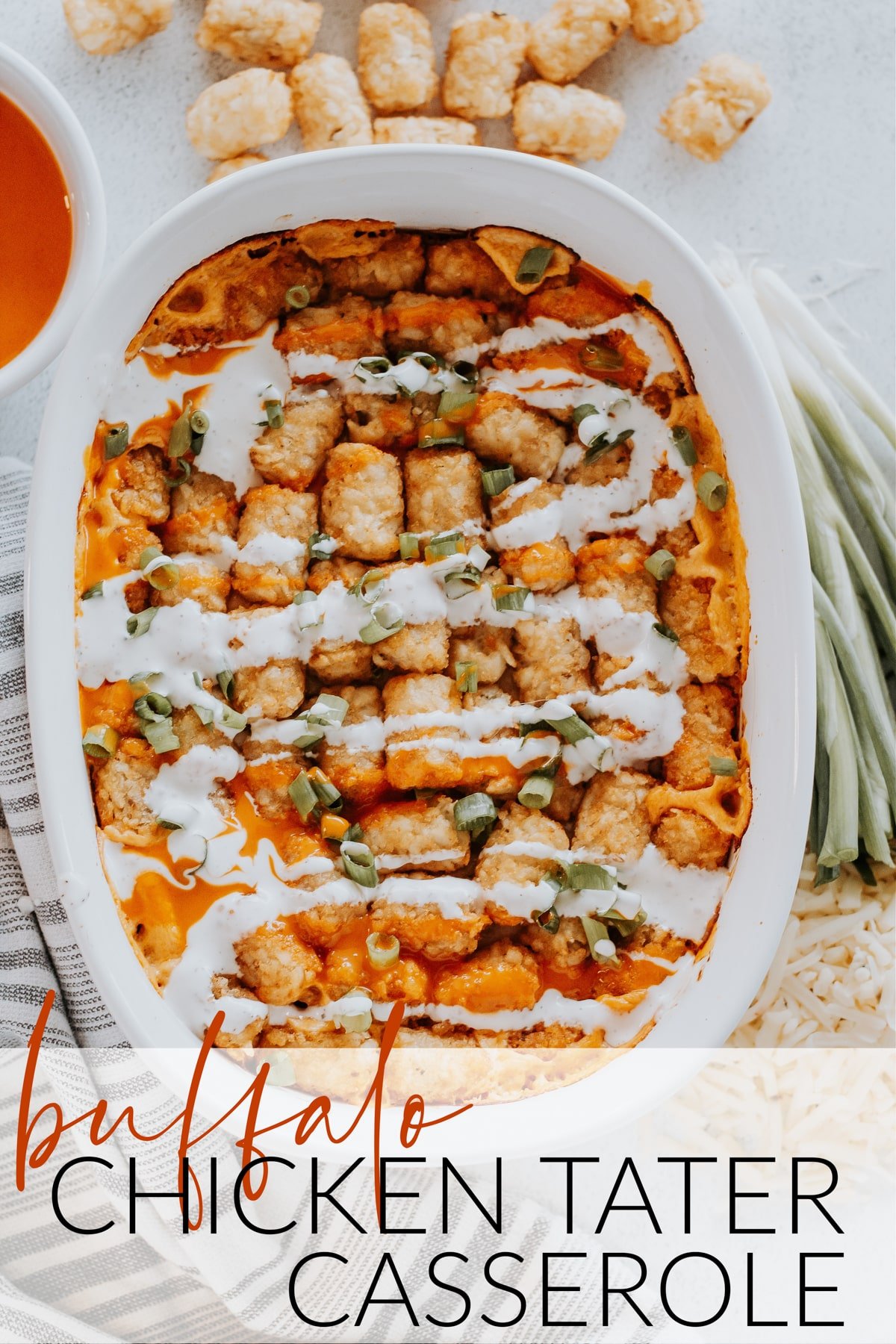 Buffalo Chicken Tater Tot Casserole Just Is A Four Letter Word