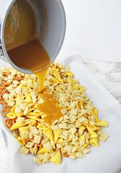 Buttered Halloween Chex Mix - Just is a Four Letter Word