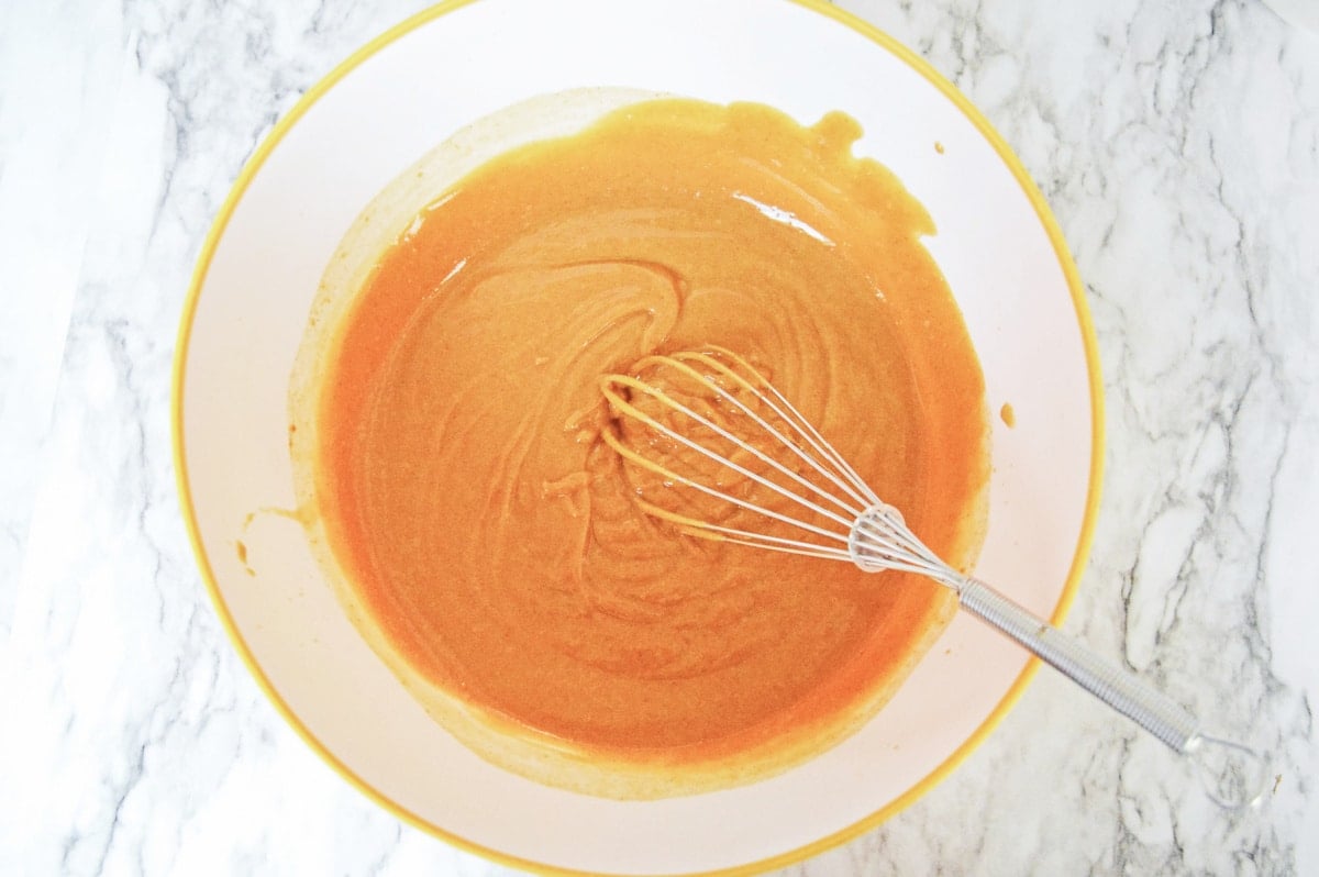 mix pumpkin pudding layer