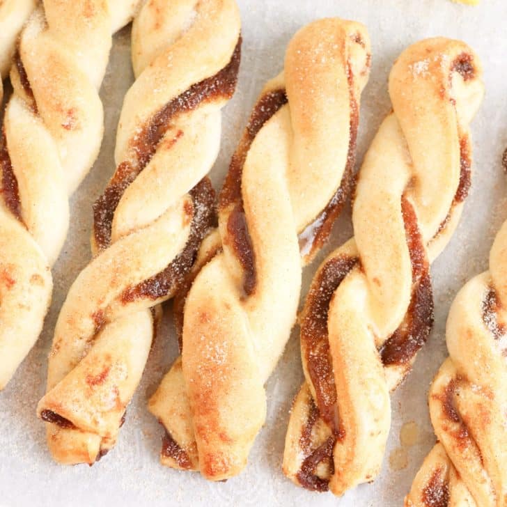 Apple Butter Crescent Twists - Just is a Four Letter Word