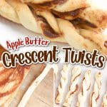 apple butter twists with text