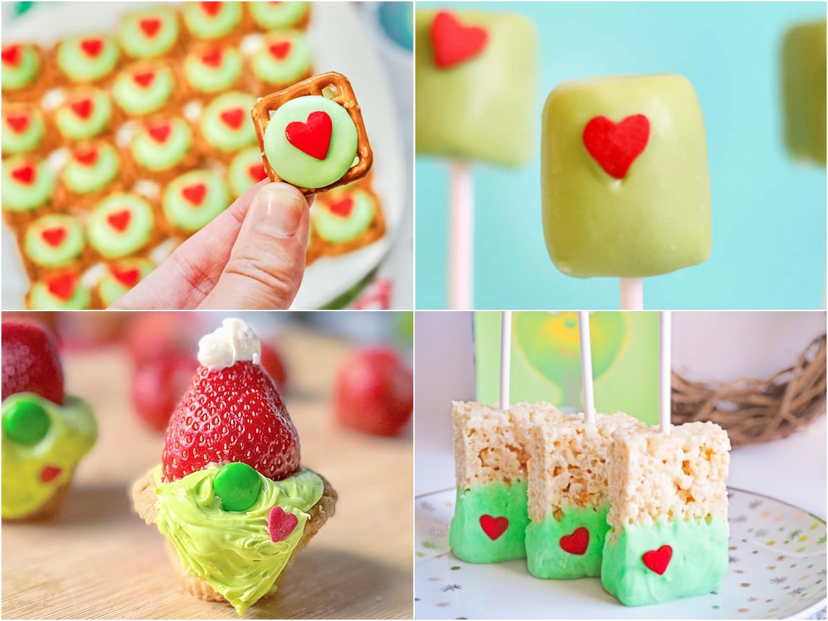 GRINCH THEMED TREATS, CHRISTMAS SNACKS, EASY & DELICIOUS, HOLIDAY MOVIE  NIGHT