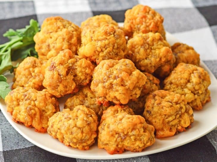 3 Ingredient Bisquick Sausage Balls - Just is a Four Letter Word