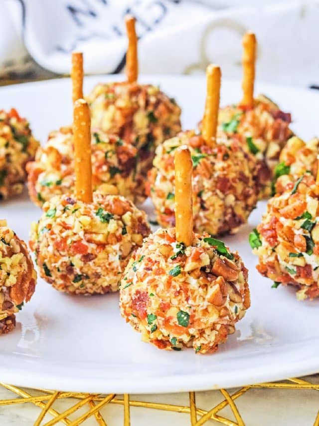 Mini Cheese Balls Appetizer - Just is a Four Letter Word