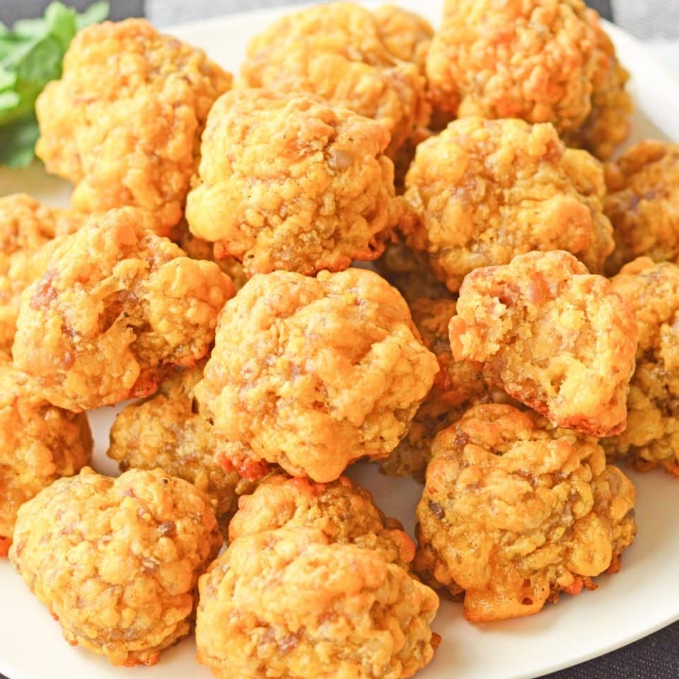 3 Ingredient Bisquick Sausage Balls - Just is a Four Letter Word
