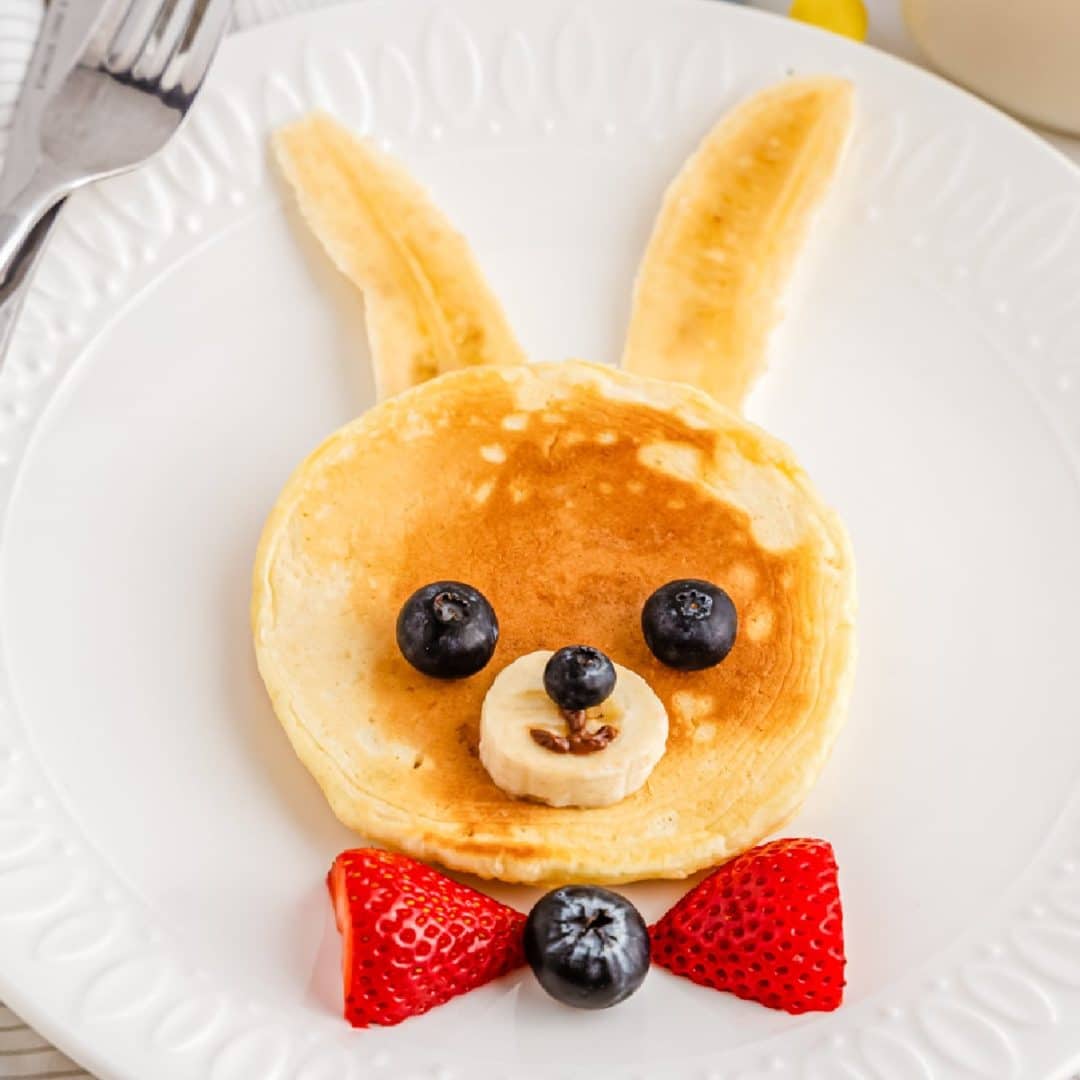 Bunny Pancakes - The CUTEST Easter Breakfast for Kids - Just is a Four ...