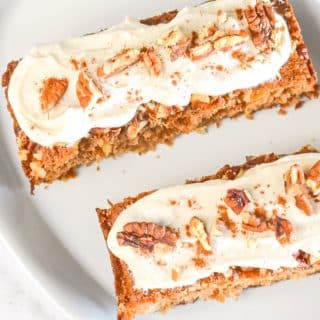 Carrot Cake Loaf with cream cheese frosting recipe