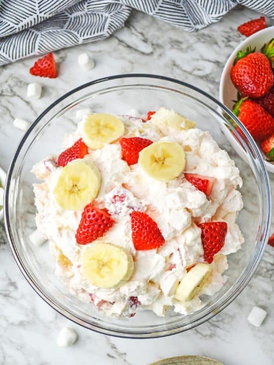 Strawberry Banana Cheesecake Salad Just Is A Four Letter Word