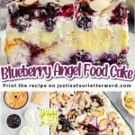 blueberry angel food cake with text